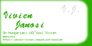 vivien janosi business card